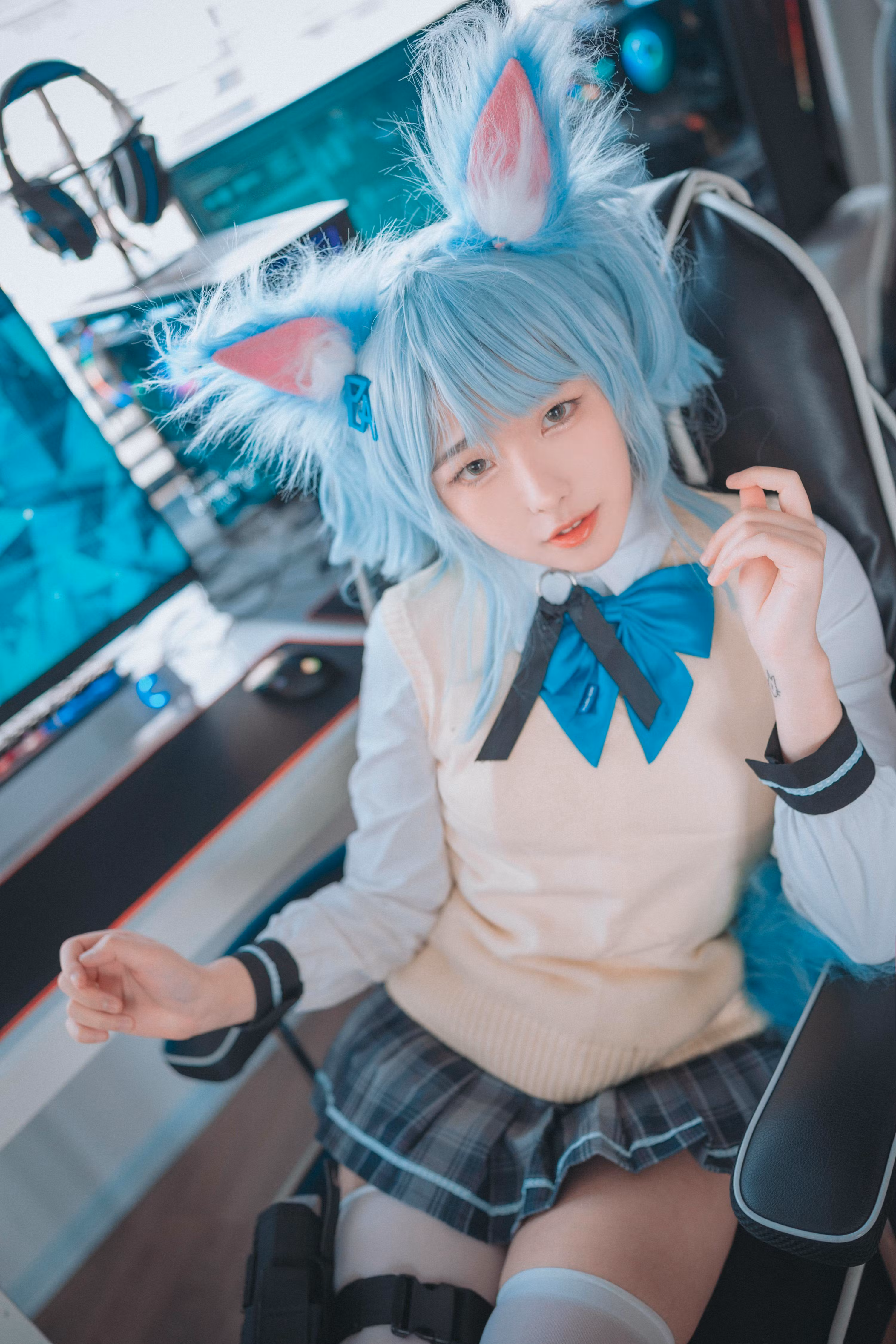 DJAWA 独家 可爱朋克风学生制服套图