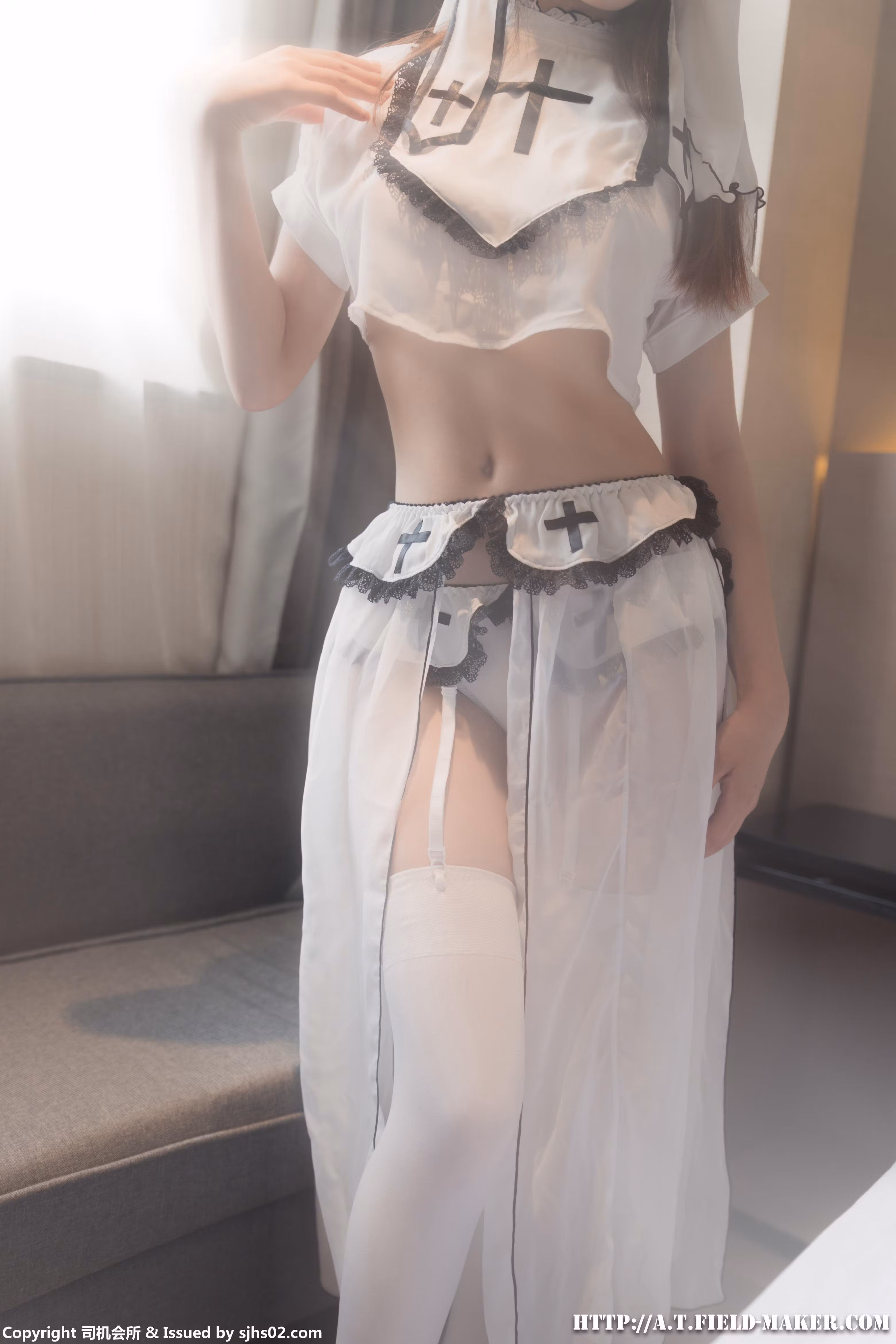 司机会所系列白修女全裸大尺度私房写真