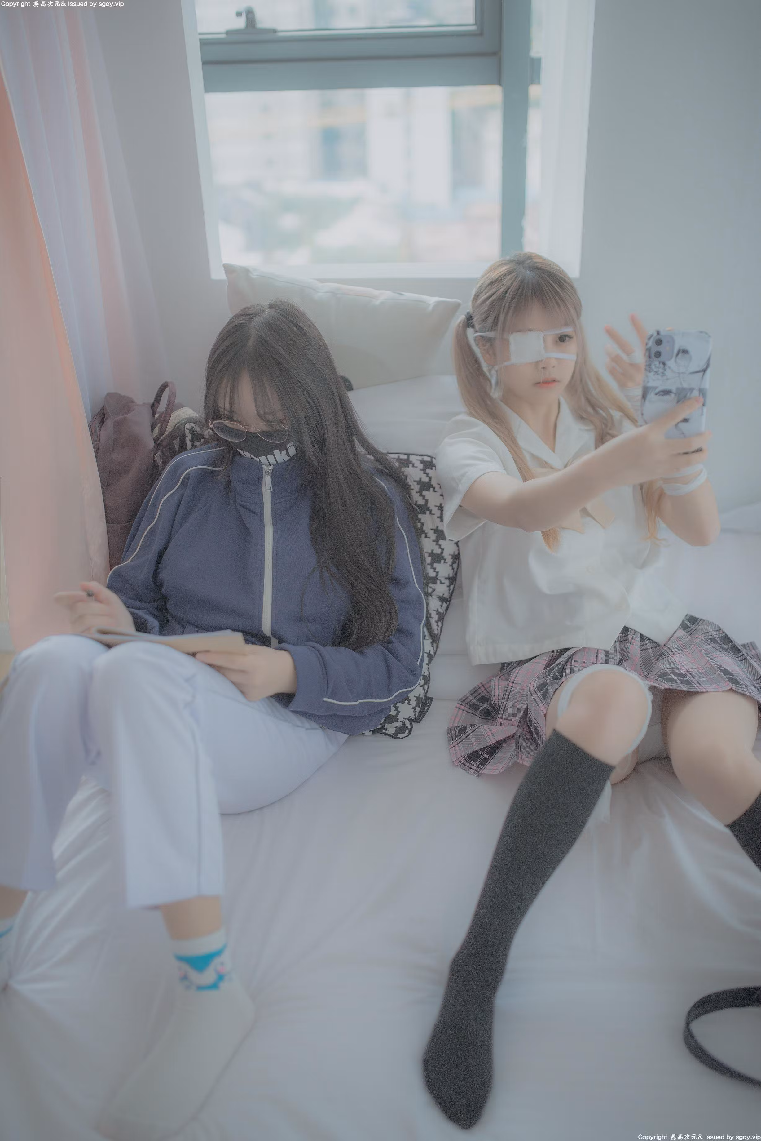 柚木系列Vol.26JKx百合全裸大尺度私房写真