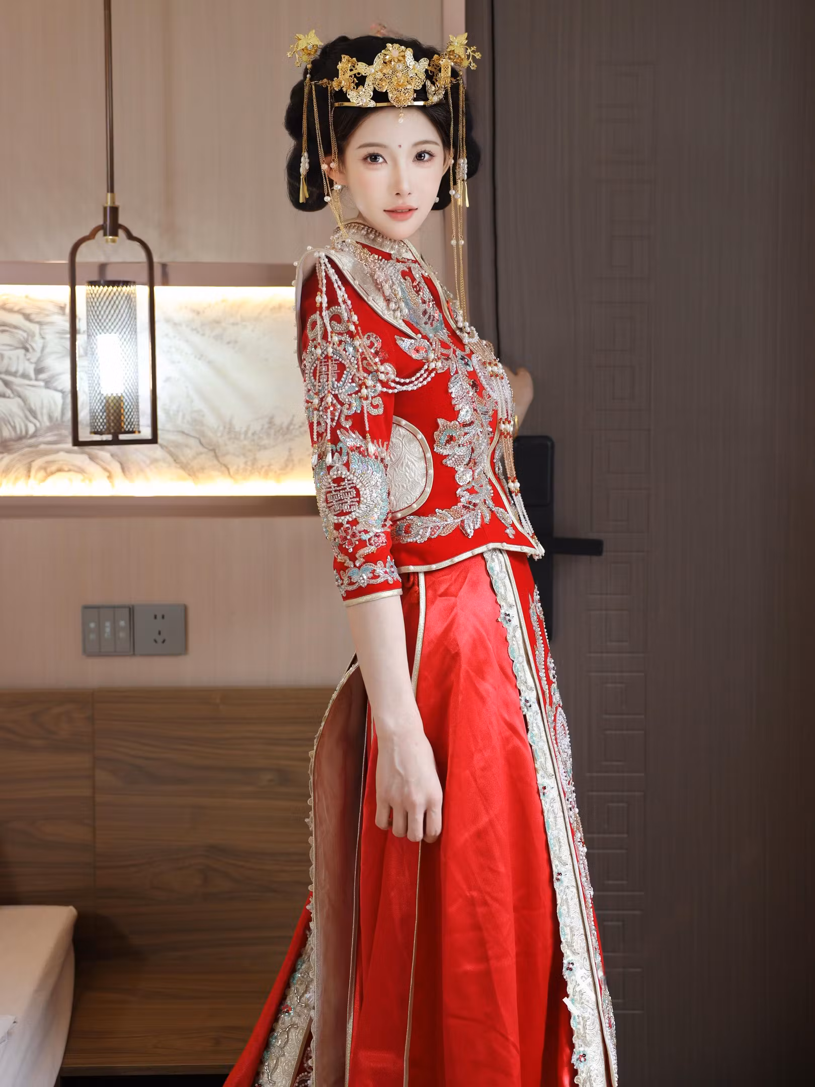 梨霜儿系列秀禾服新娘全裸大尺度私房写真
