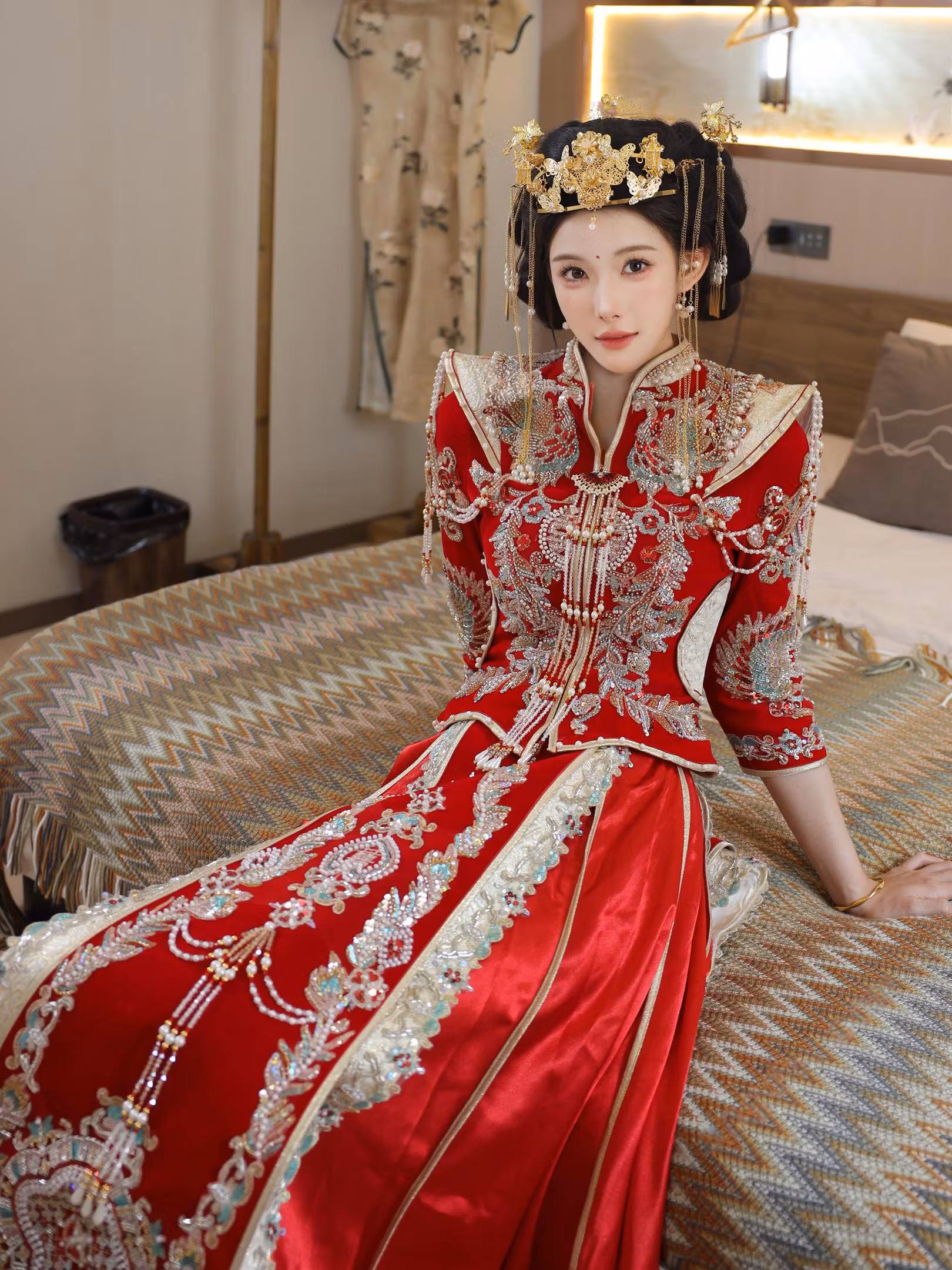 梨霜儿秀禾服新娘古风全套高清图片打包下载