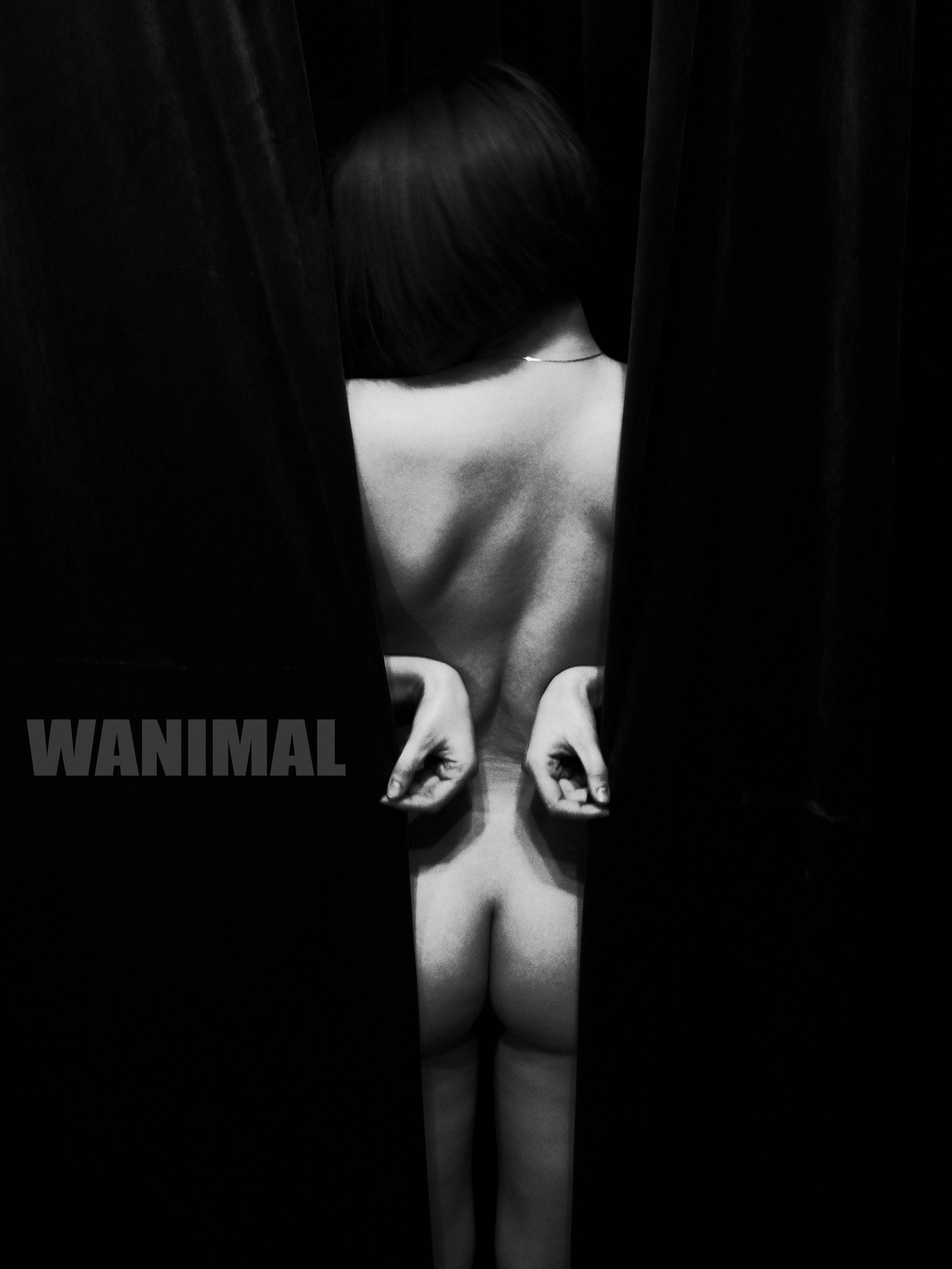 王动WANIMAL模型身穿绳索在室内展现绳缚姿势