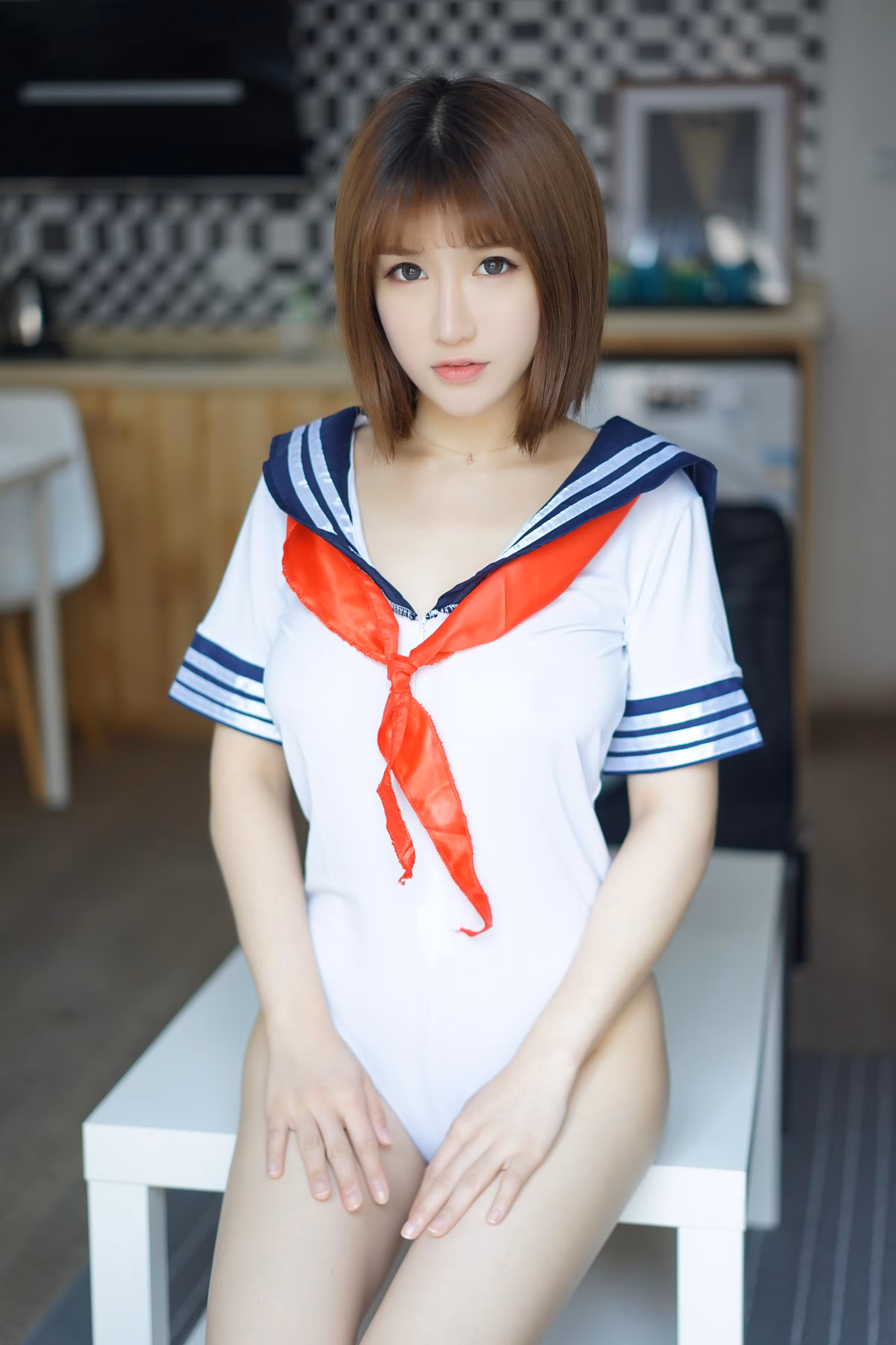 [傲娇萌萌] [OL制服写真] 水手服赤裸特工主题写真 [36P]-软桃社
