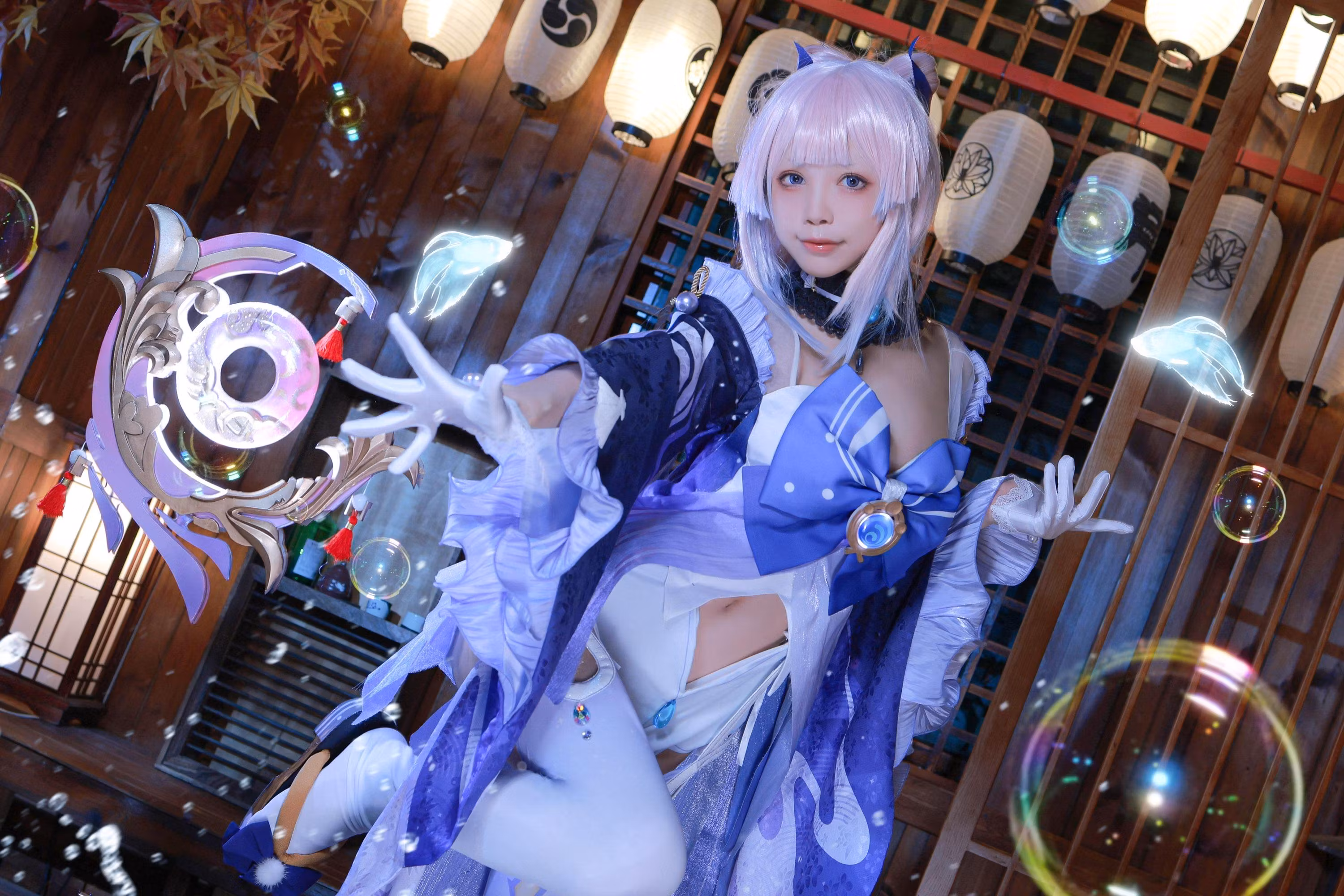 [水淼aqua] [动漫COS写真] Vol.111 珊瑚宫心海Cosplay图集 [50P]-软桃社