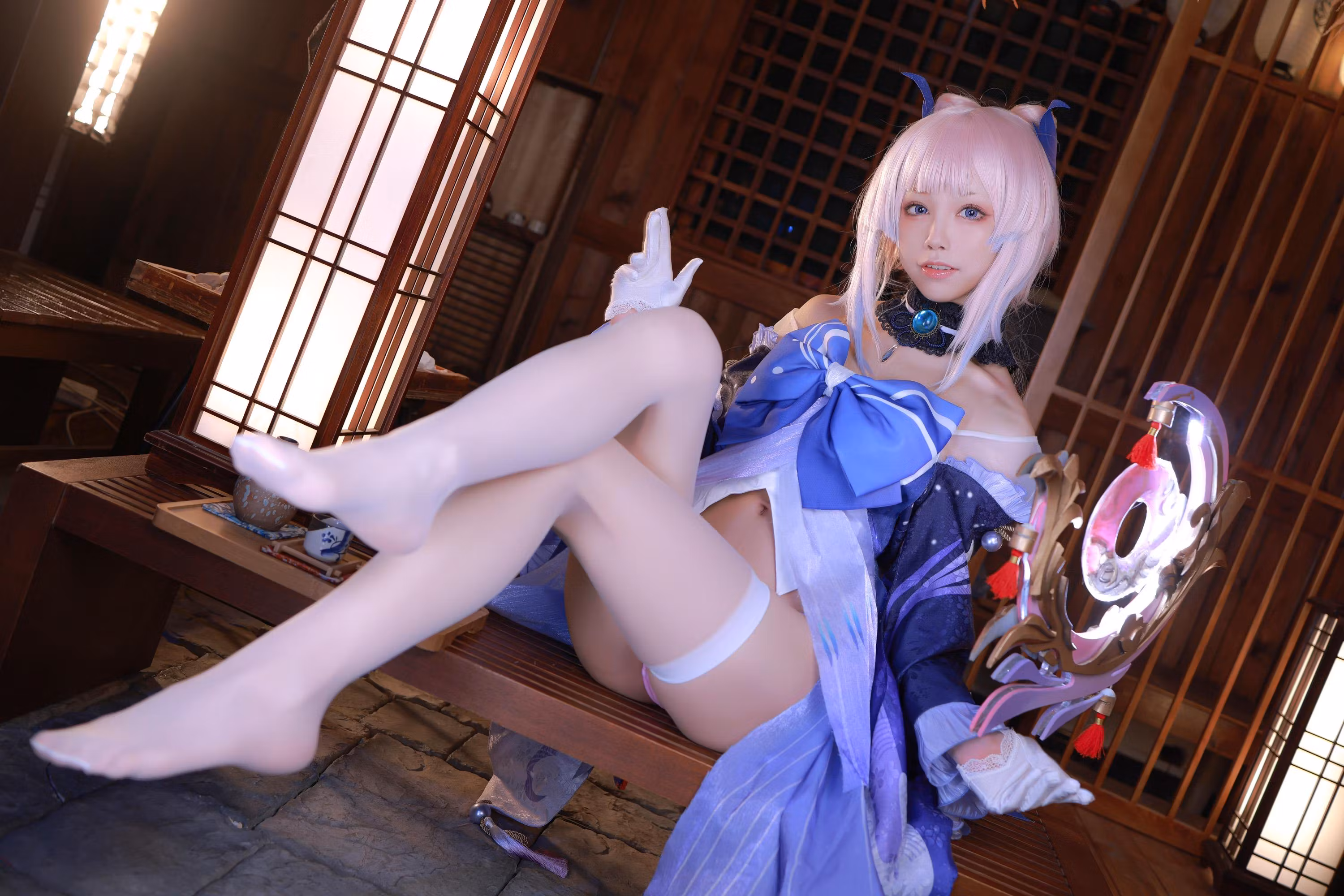 [水淼aqua] [动漫COS写真] Vol.111 珊瑚宫心海Cosplay图集 [50P]-软桃社