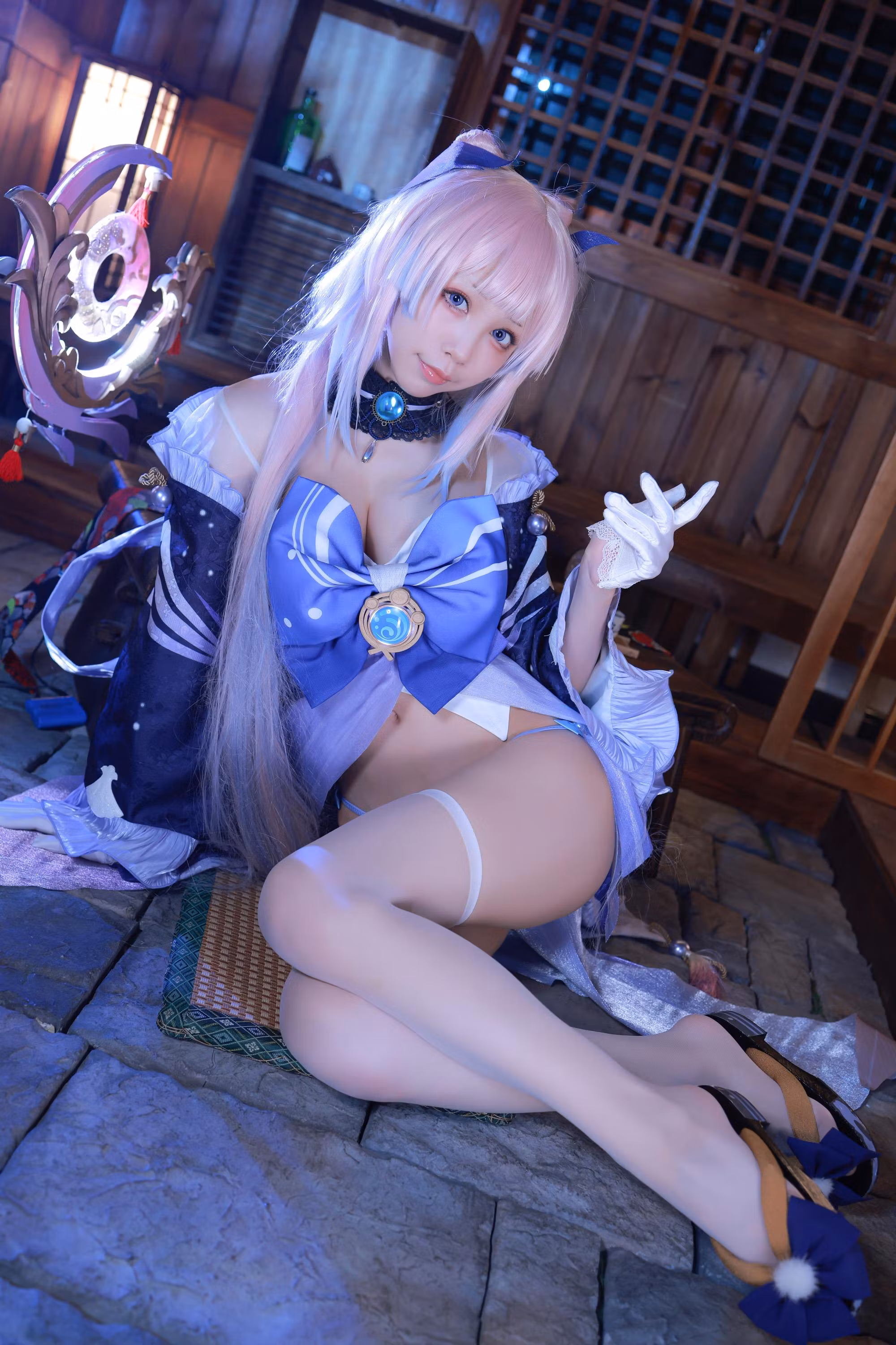 [水淼aqua] [动漫COS写真] Vol.111 珊瑚宫心海Cosplay图集 [50P]-软桃社