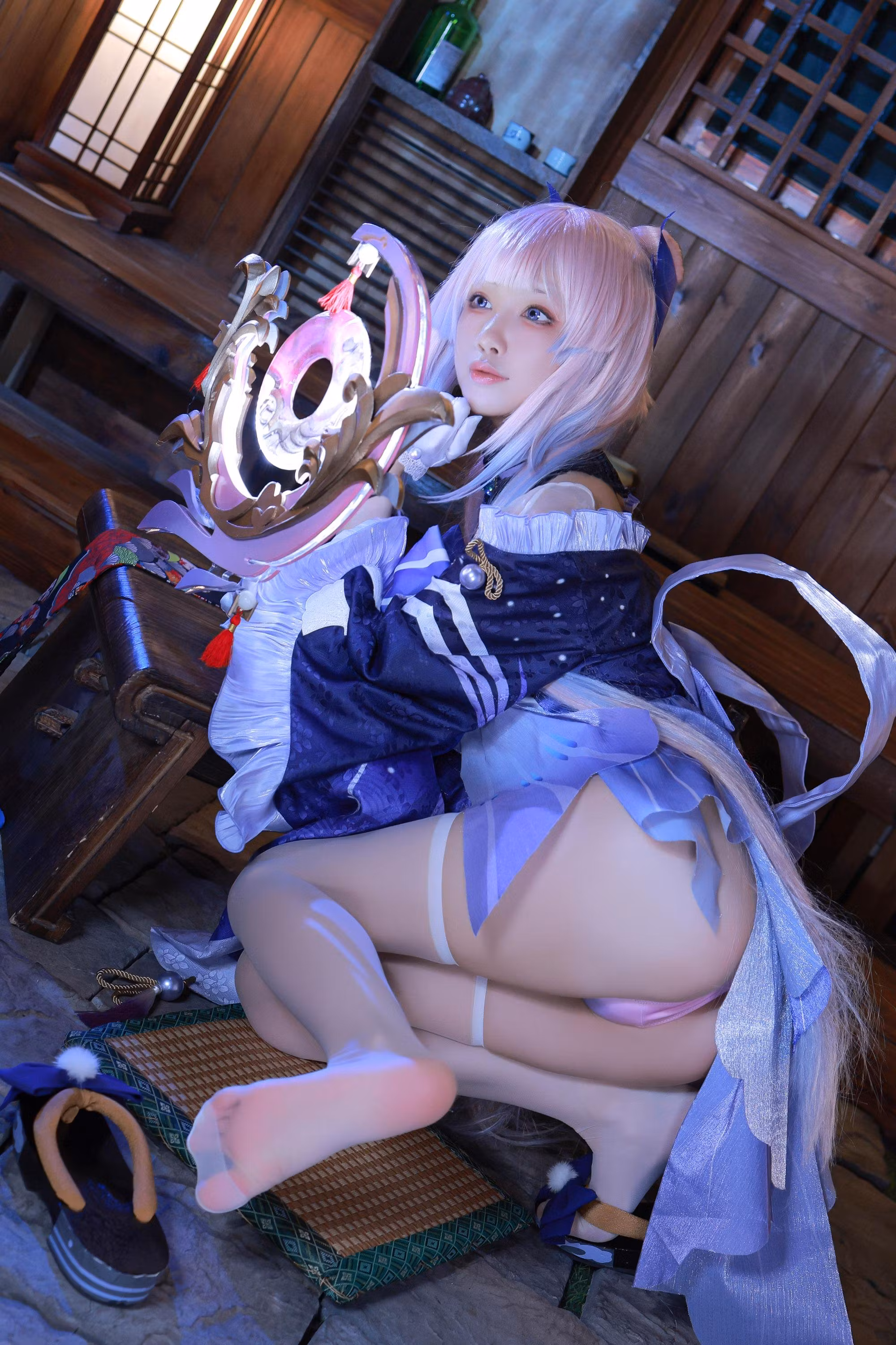 [水淼aqua] [动漫COS写真] Vol.111 珊瑚宫心海Cosplay图集 [50P]-软桃社
