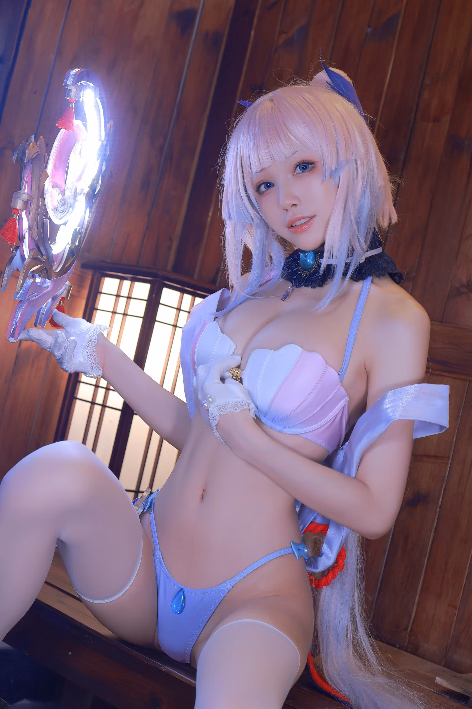 [水淼aqua] [动漫COS写真] Vol.111 珊瑚宫心海Cosplay图集 [50P]-软桃社