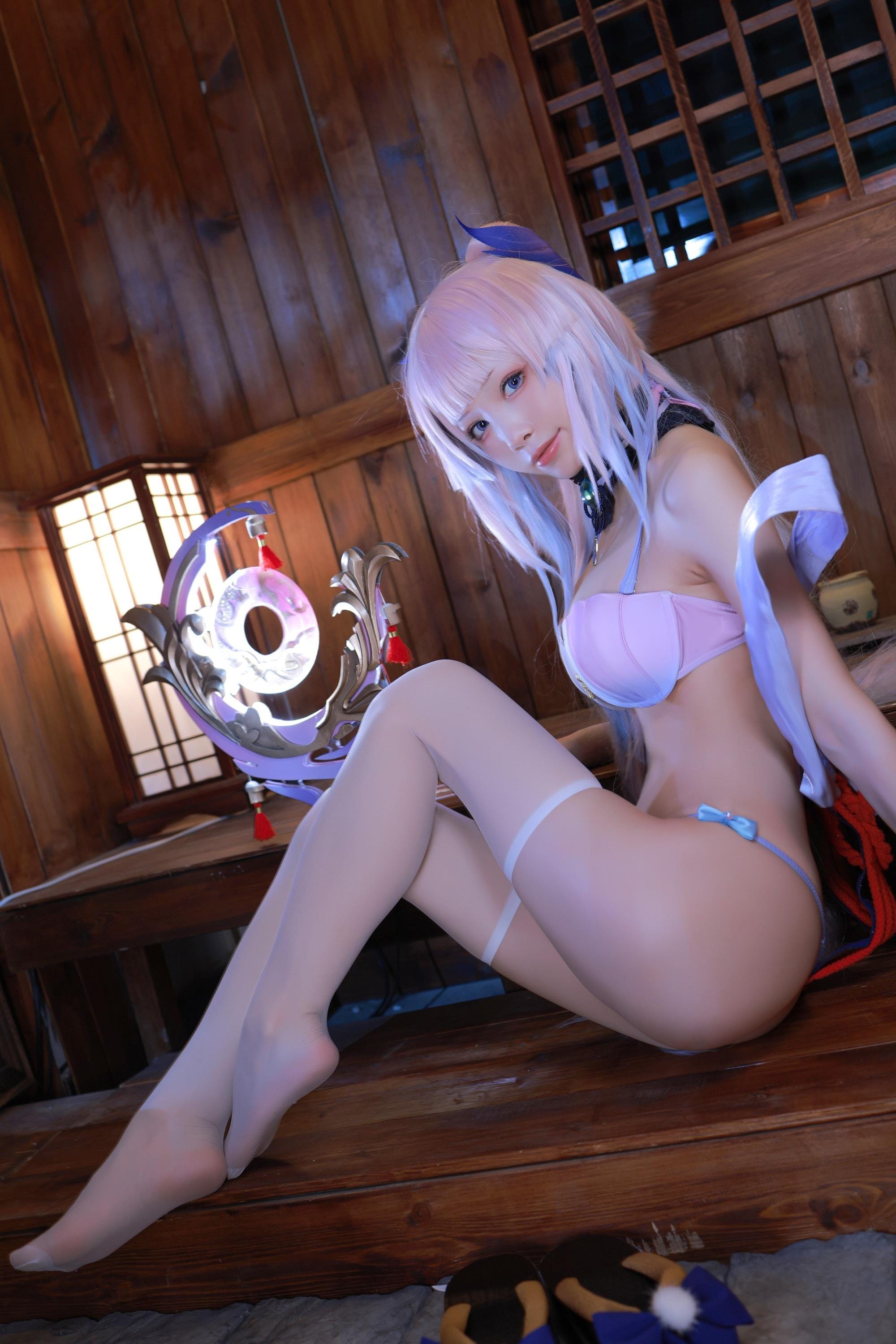 [水淼aqua] [动漫COS写真] Vol.111 珊瑚宫心海Cosplay图集 [50P]-软桃社