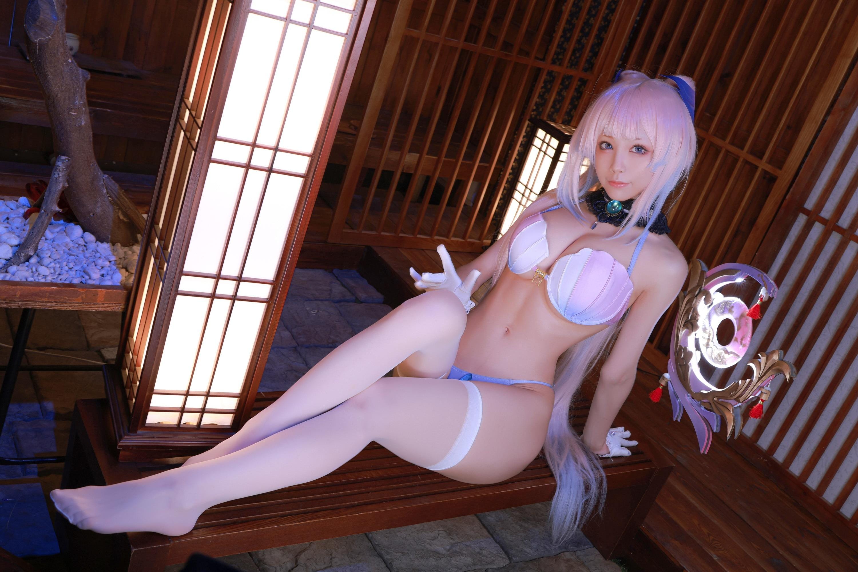 [水淼aqua] [动漫COS写真] Vol.111 珊瑚宫心海Cosplay图集 [50P]-软桃社
