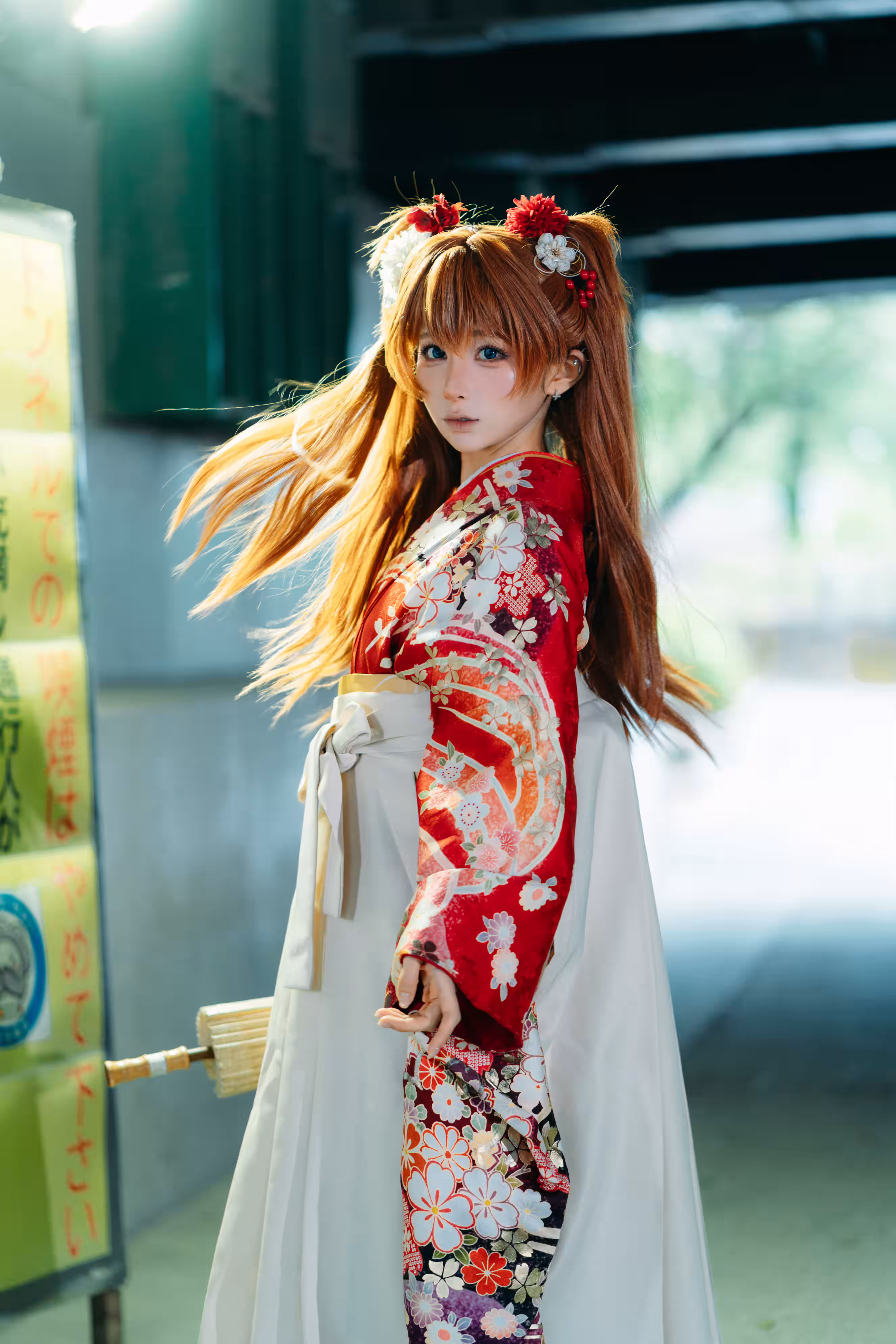 蠢沫沫明日香和服cosplay写真图片