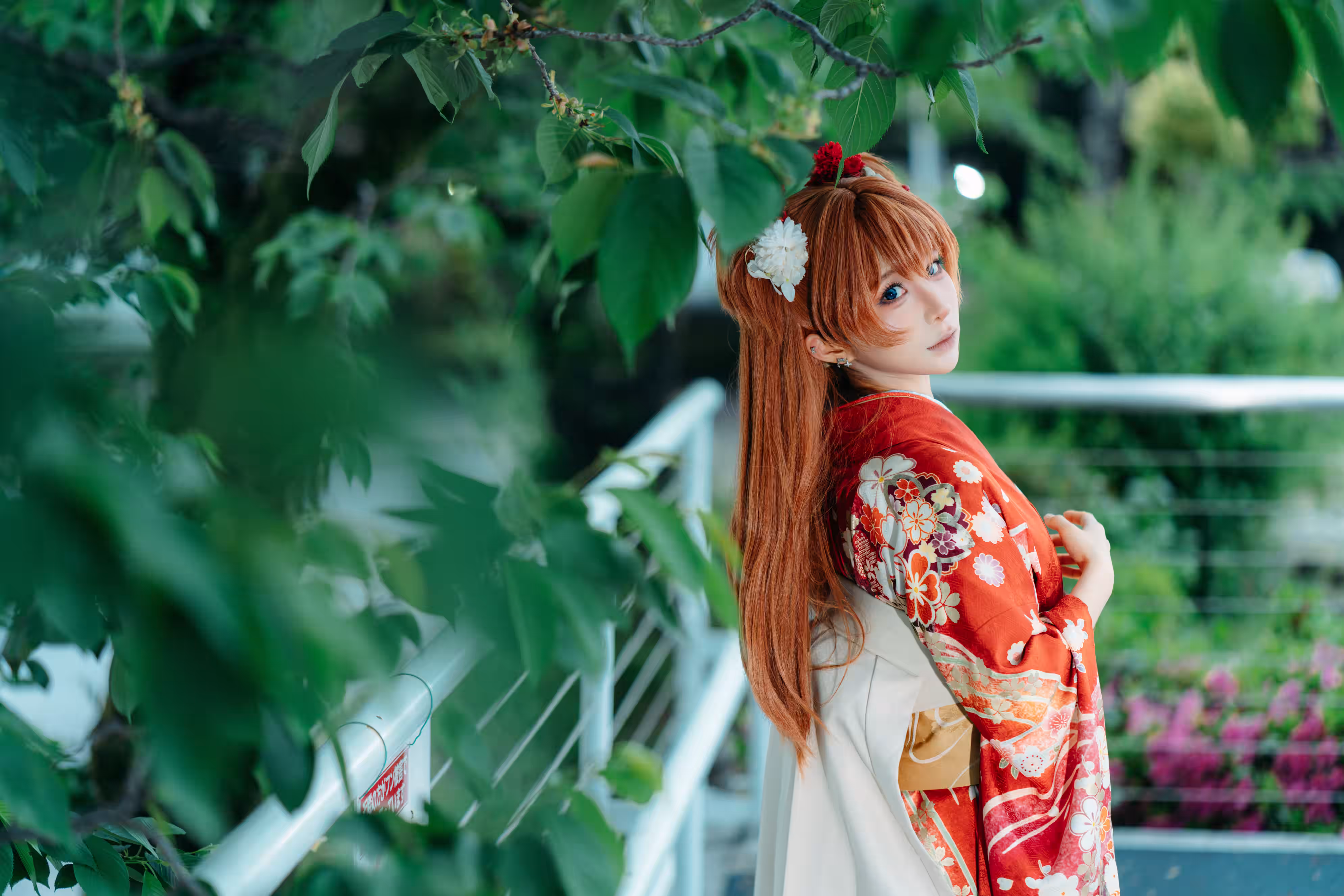 蠢沫沫明日香和服造型高清写真