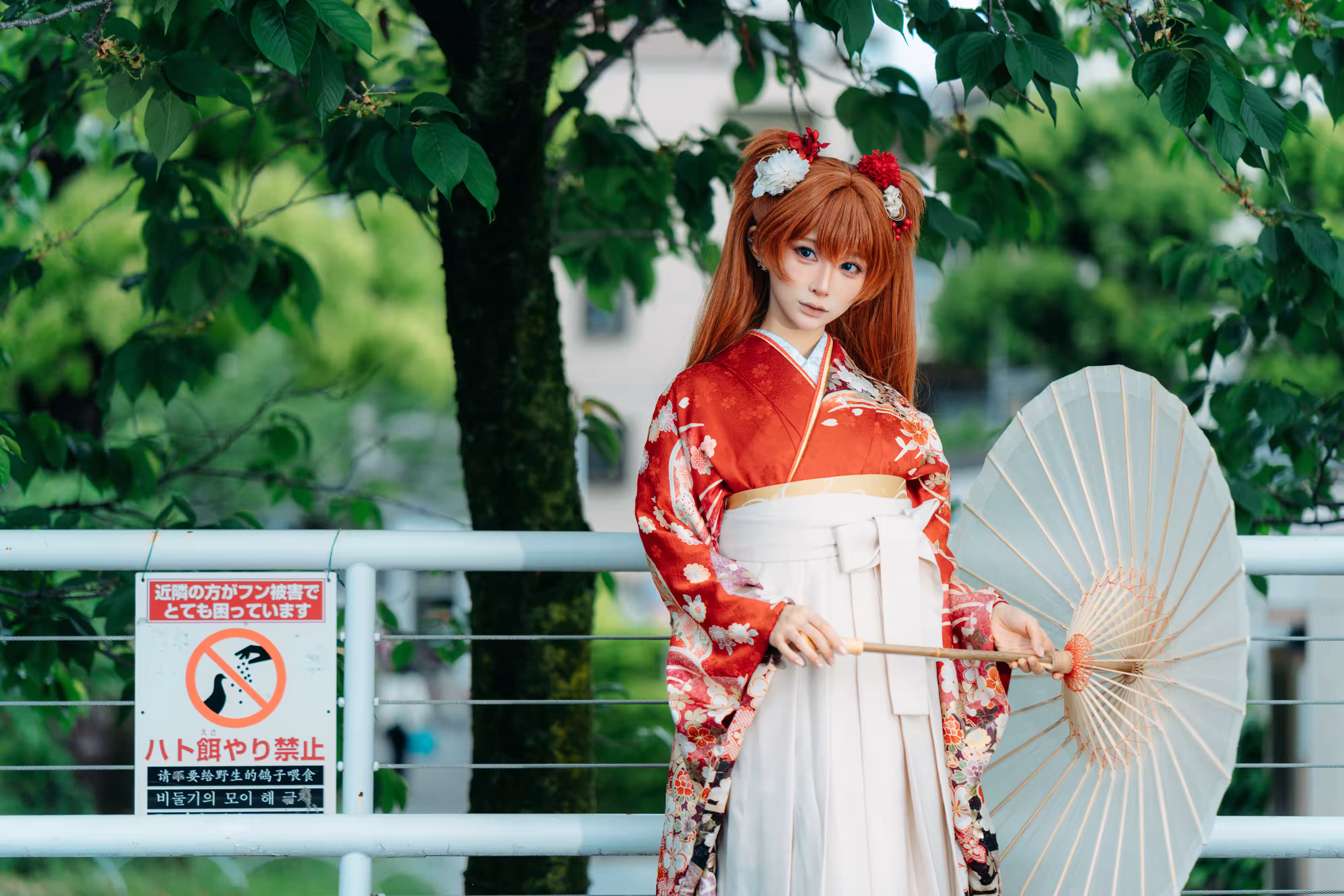 蠢沫沫EVA明日香日式和服写真合集