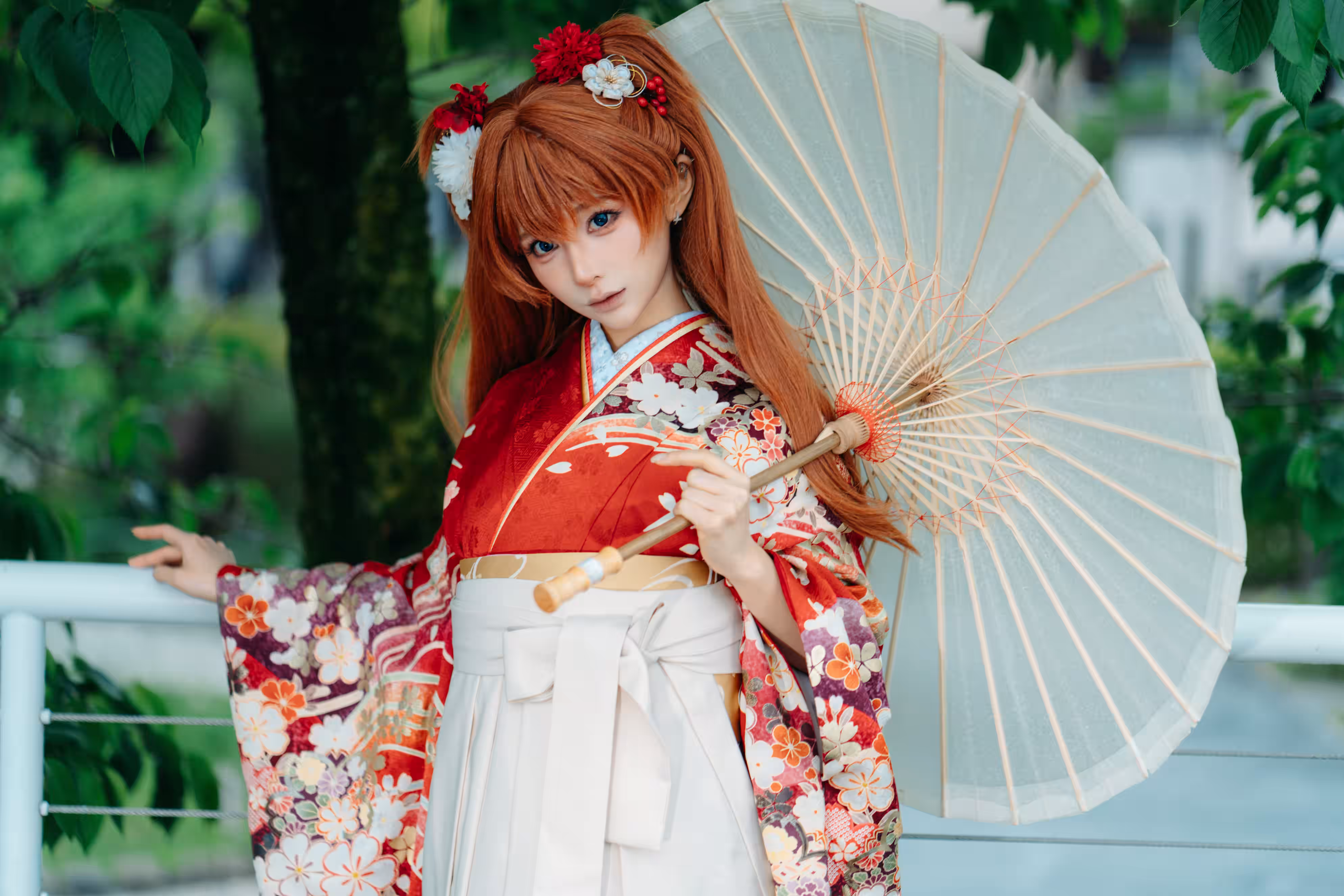 蠢沫沫EVA明日香和服主题写真作品