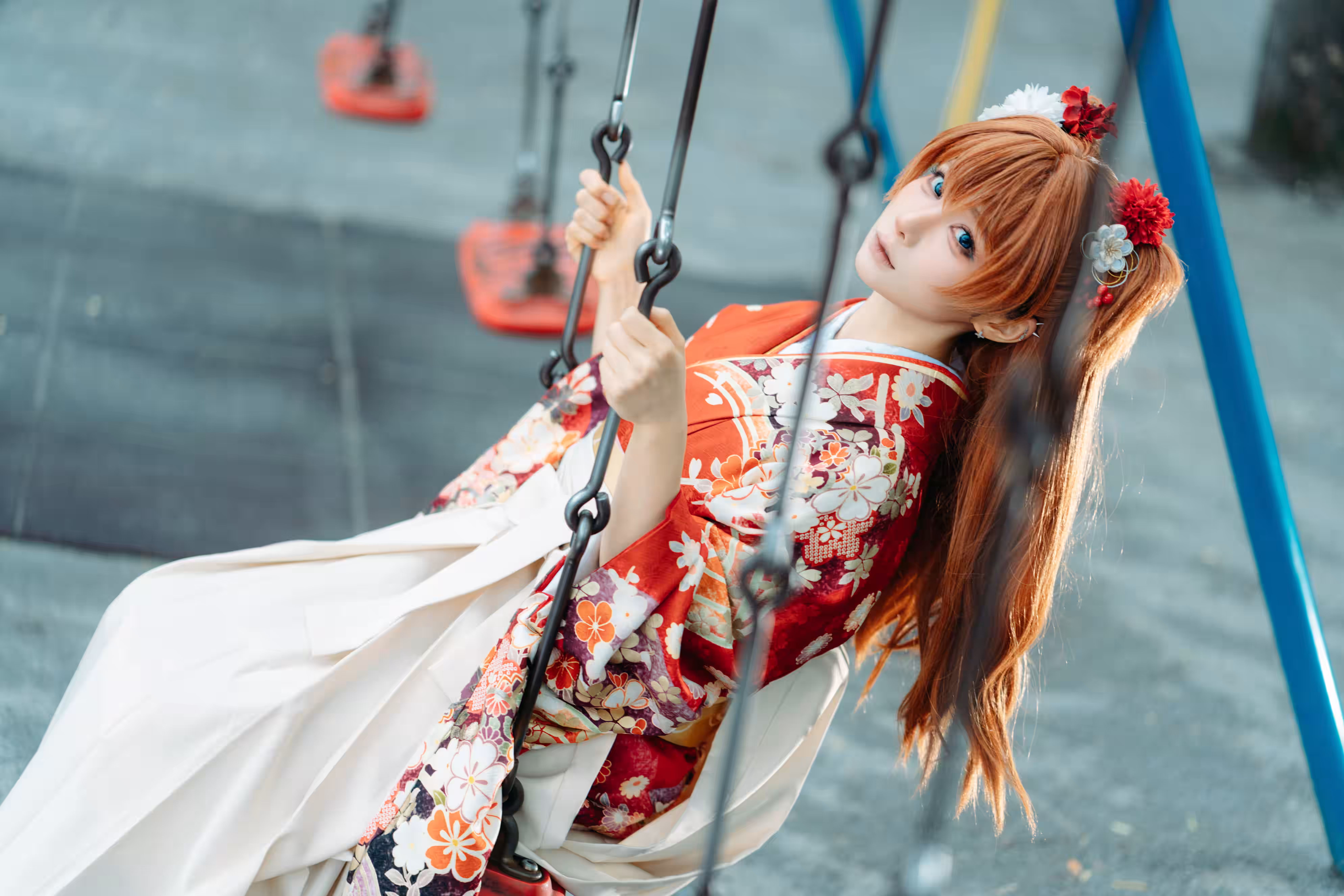 蠢沫沫EVA明日香和服写真图片