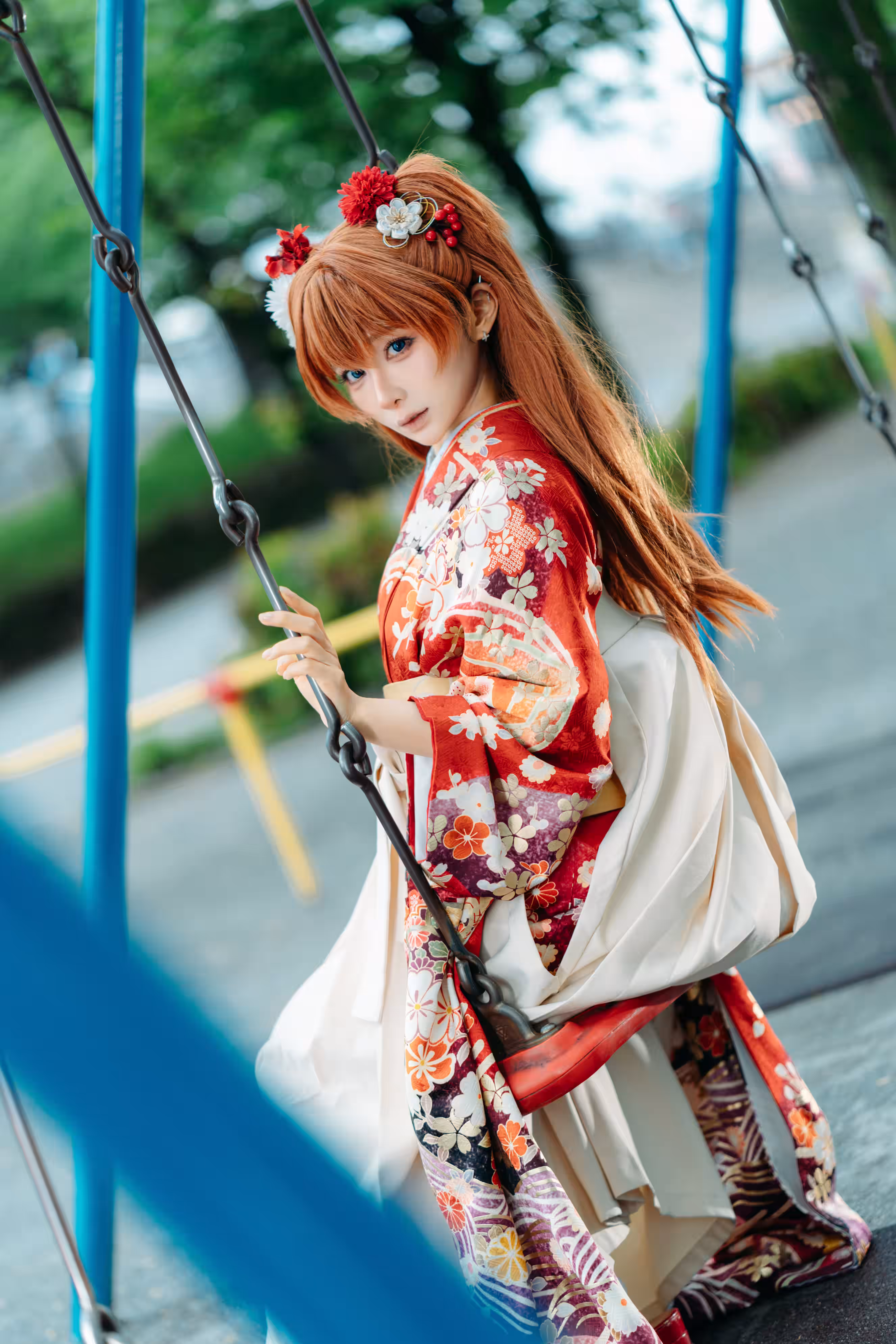 蠢沫沫明日香和服造型高清写真