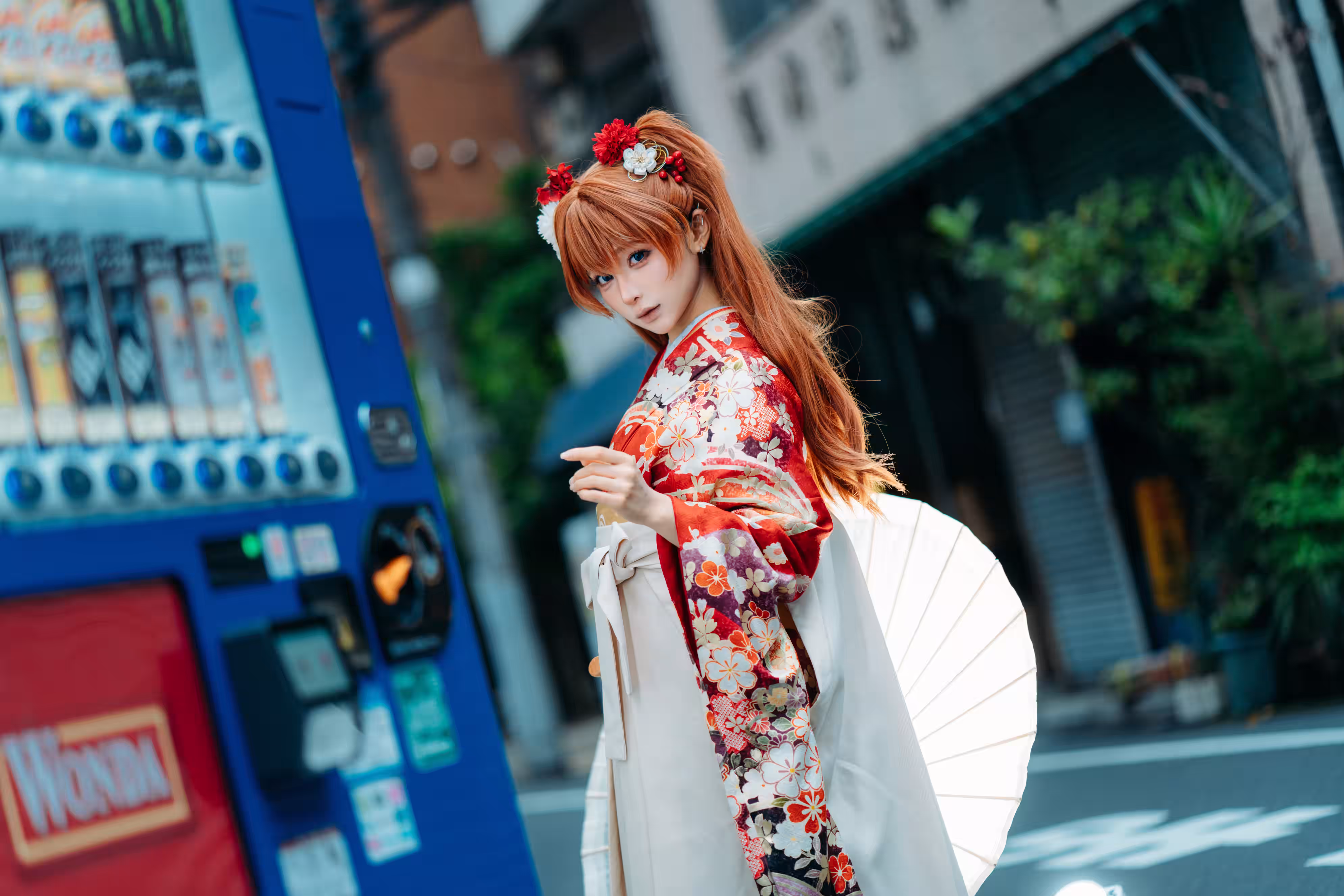 蠢沫沫EVA明日香和服造型图片欣赏